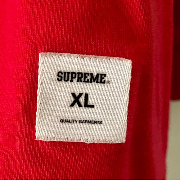 Supreme Long Sleeve Red Tshirt Size XL - Picture 2 of 3